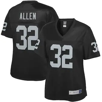 womens nfl pro line marcus allen black las vegas raiders re